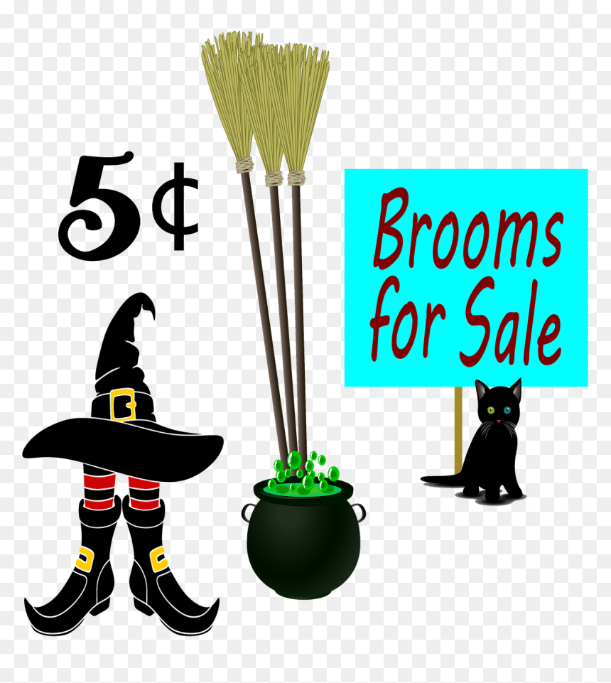 Black Cat, HD Png Download - witch hat png