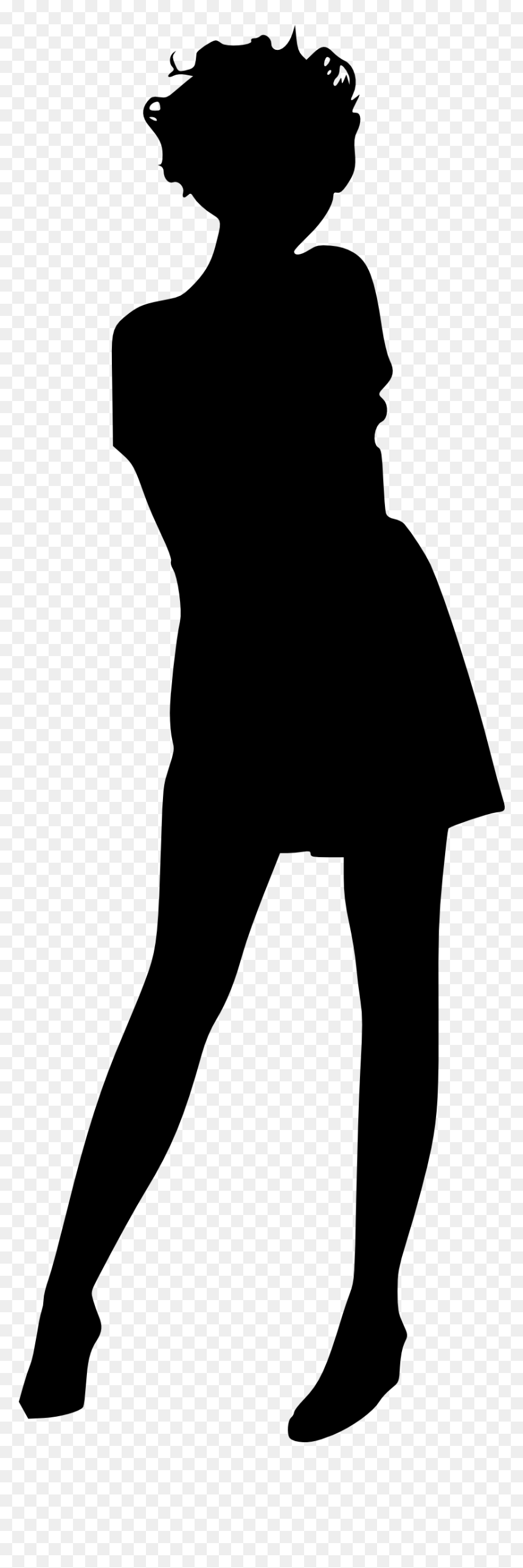Woman Silhouette - Person Taking Shower Silhouette, HD Png Download - woman standing png