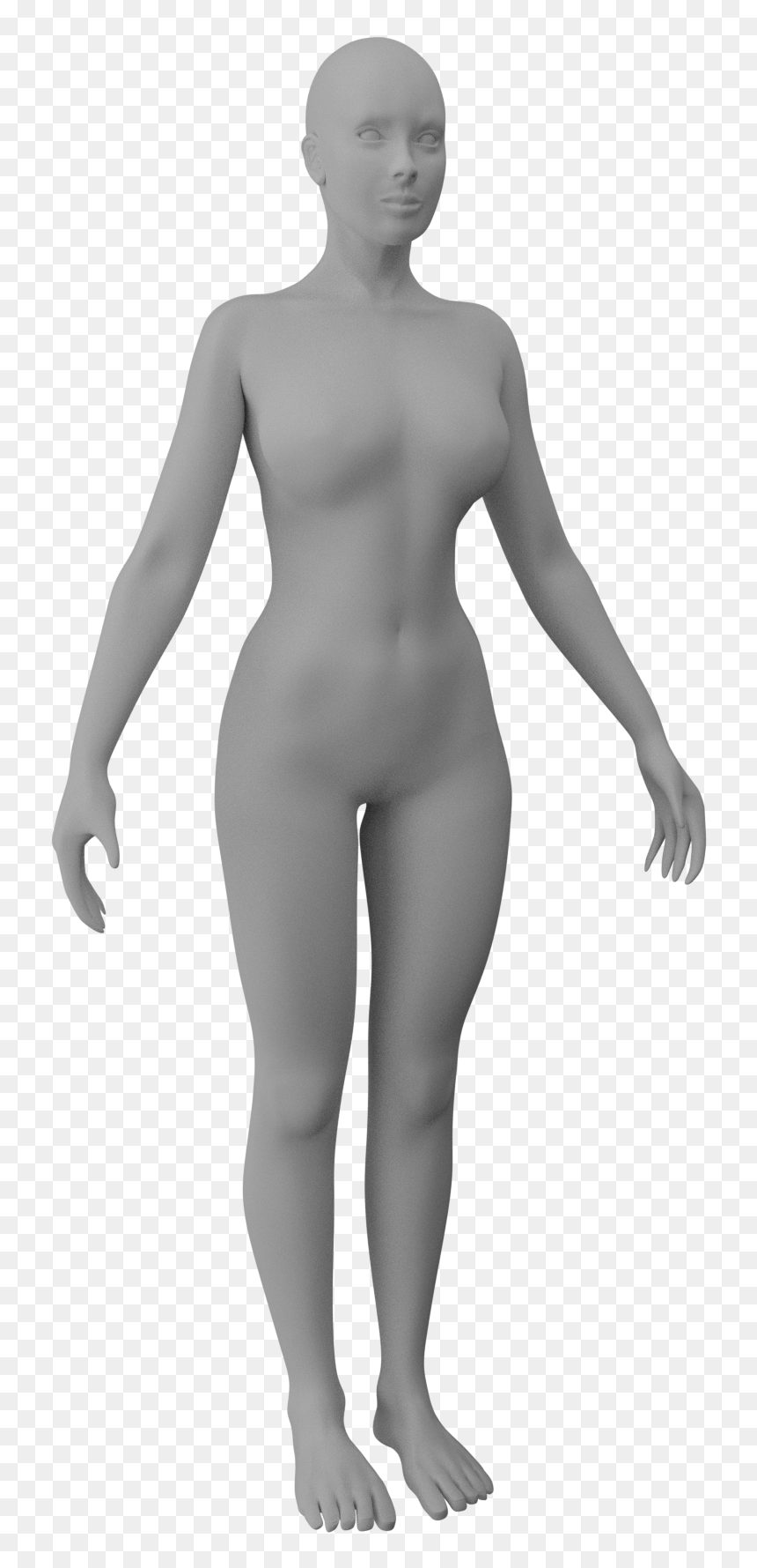201802 Human Female - Standing, HD Png Download - woman standing png