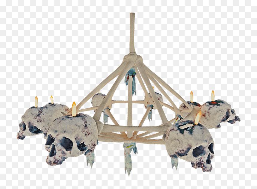 Bonechandelierfarket - Forest Bone Chandelier, HD Png Download - chandelier png