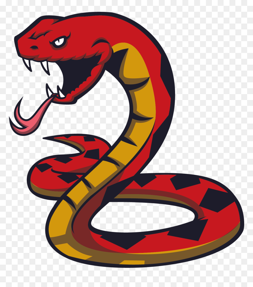 Snake Tattoo Png Transparent Quality Images - Red Snake Clipart, Png Download - solid snake png