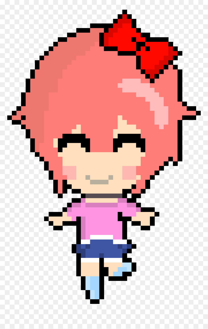 Evangelion Pixel Art Minecraft, HD Png Download - sayori png