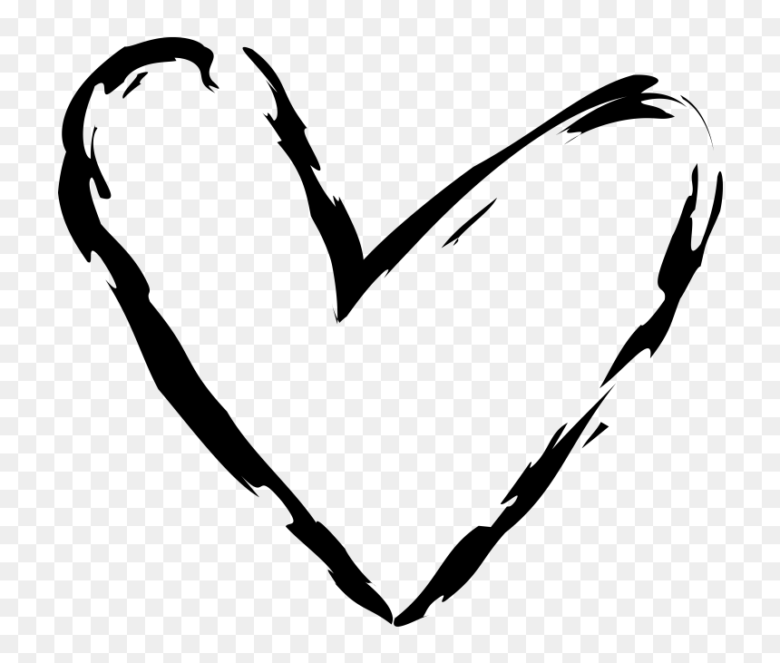 Transparent Hand Drawing Png - Hand Drawn Heart Png, Png Download - hand drawn heart png