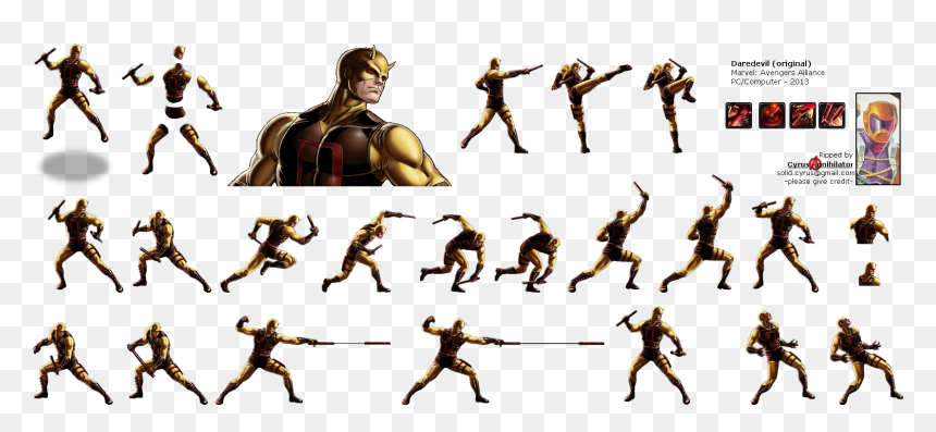 Click For Full Sized Image Daredevil - Marvel Avengers Alliance, HD Png Download - daredevil png