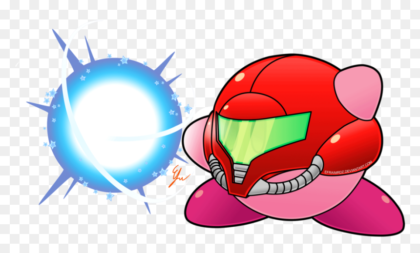 Kirby Smash Abilities Samus By Efraimrdz On - Kirby Samus Copy Ability, HD Png Download - samus png