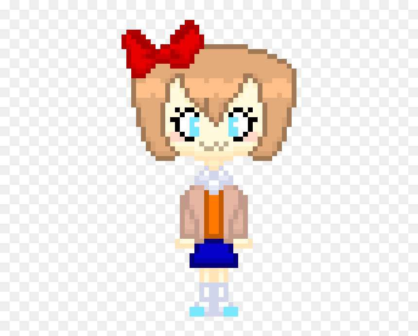 Fluttershy Pixel Art, HD Png Download - sayori png