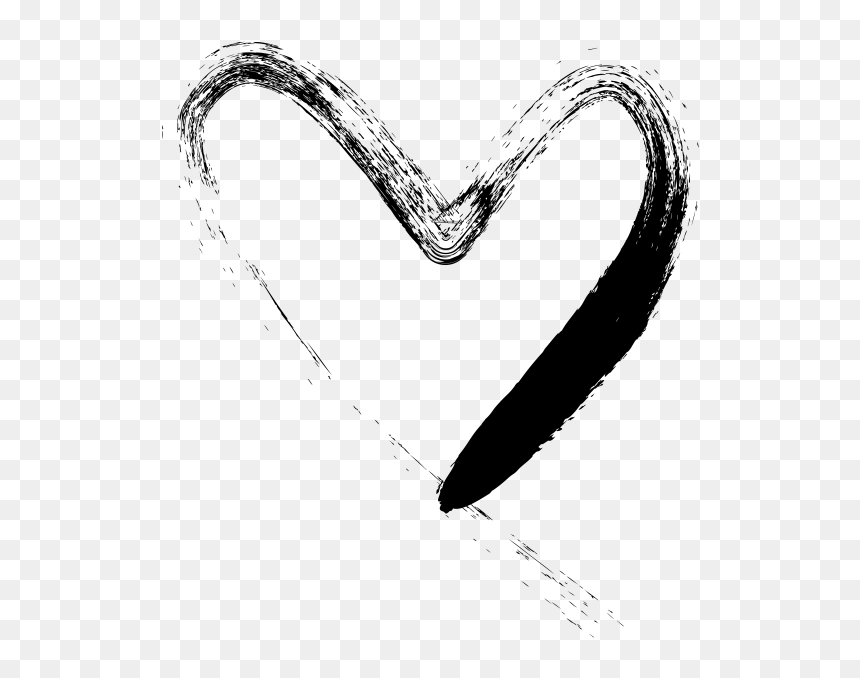 Hand Drawn Heart - Sketch, HD Png Download - hand drawn heart png