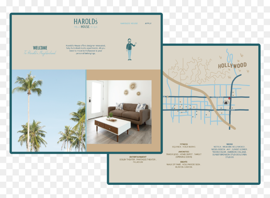 Interior Design, HD Png Download - hollywood sign png