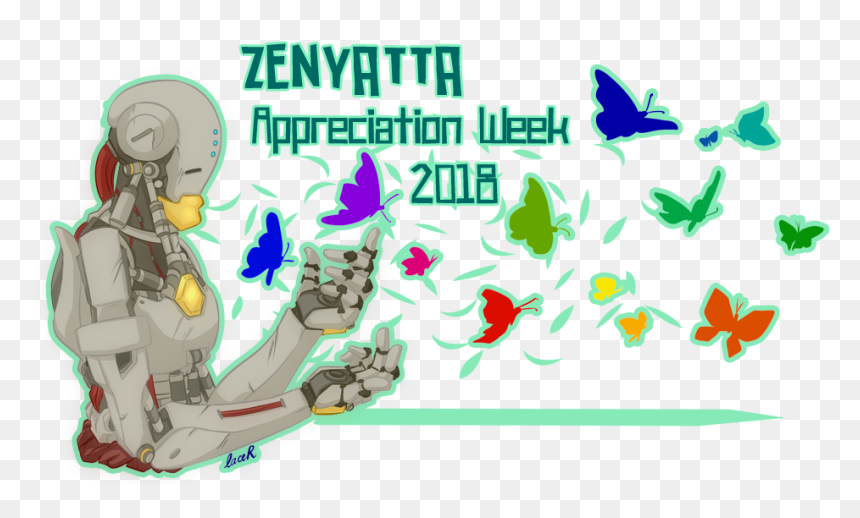 Hello So, I Thought Zenyatta Deserved A Week Of Appreciation, - Illustration, HD Png Download - zenyatta png