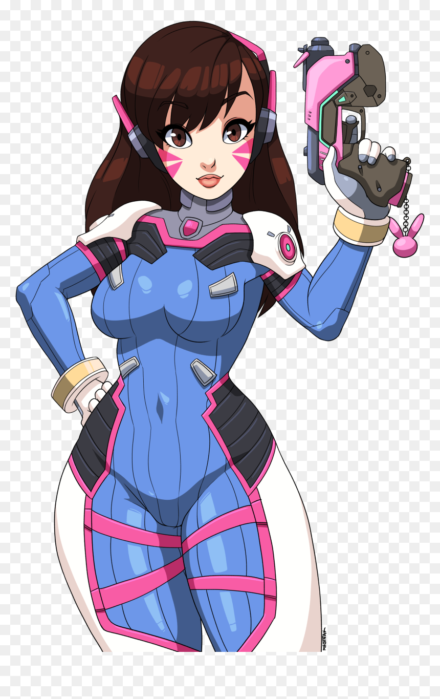Author Comments - D - Va - Overwatch D Va Thick , Png - Cartoon, Transparent Png - d.va png
