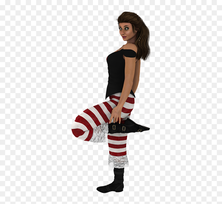 Girl, HD Png Download - woman standing png