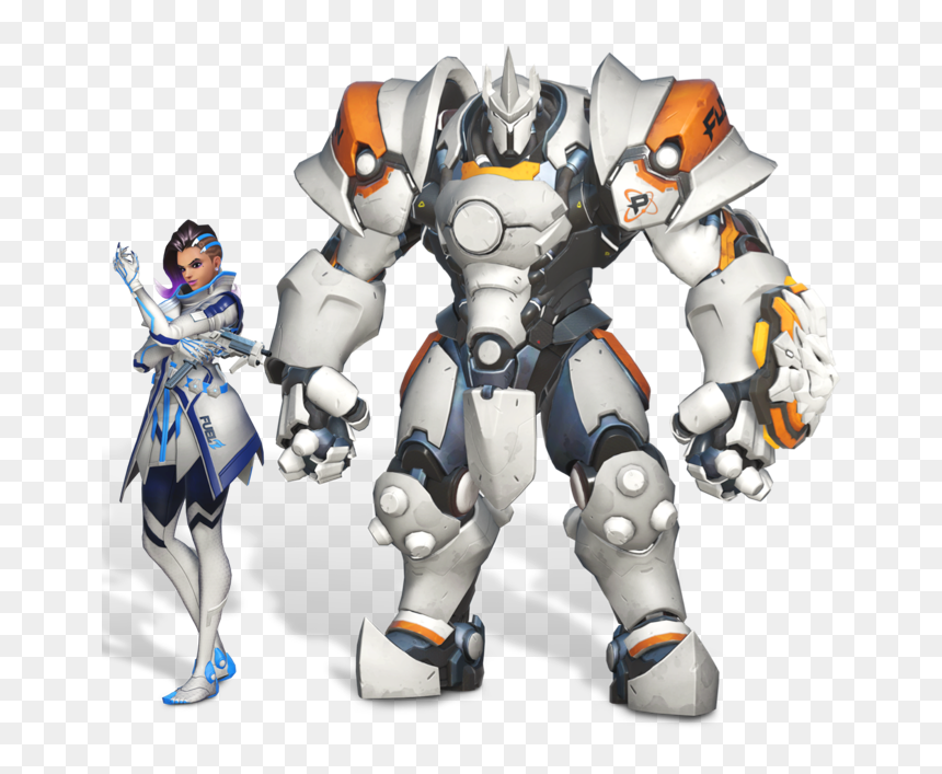 Sombra And Reinhardt - Reinhardt Overwatch Size, HD Png Download - reinhardt png