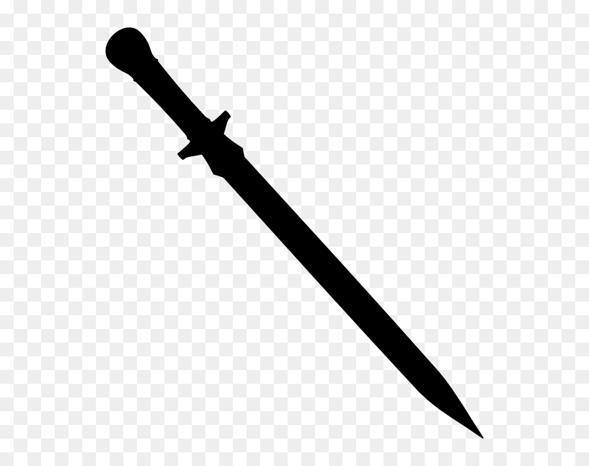 Sword Silhouette Png, Picture - Machete Clipart, Transparent Png - minecraft diamond sword png