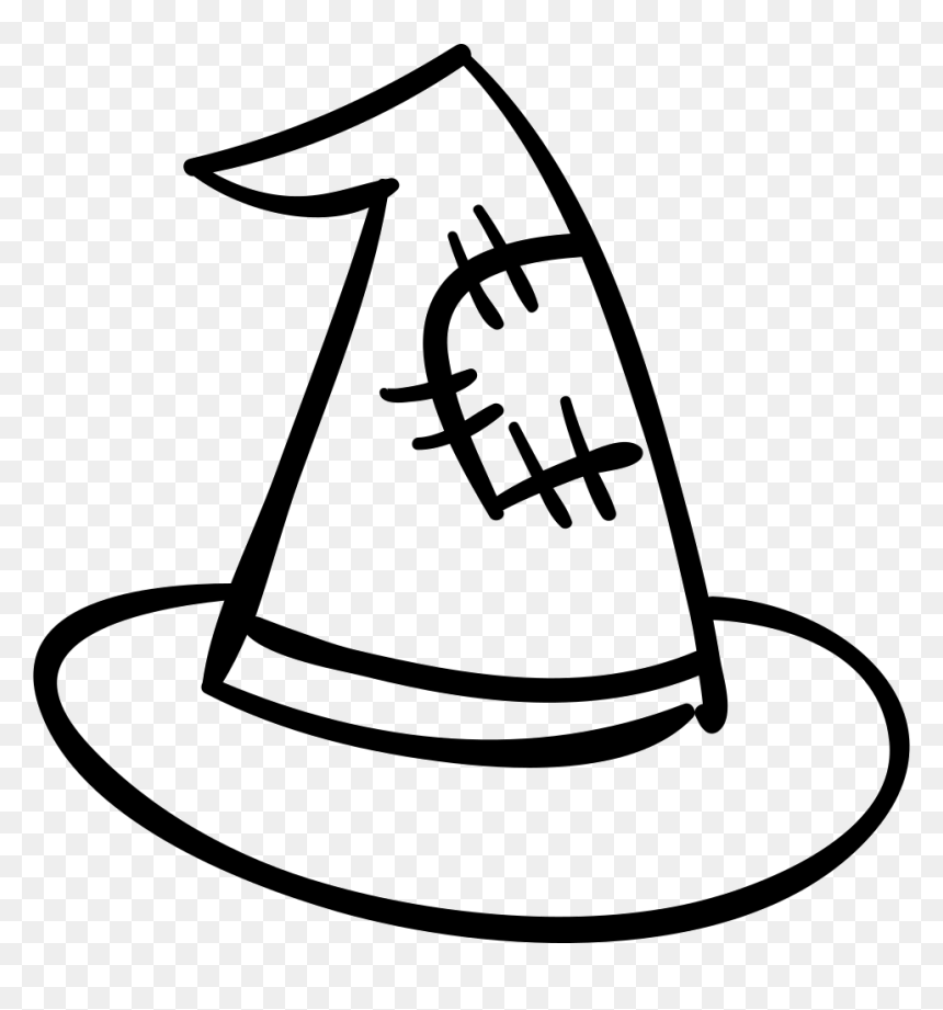 Halloween Witch Hat - Witch Hat Png White, Transparent Png - witch hat png