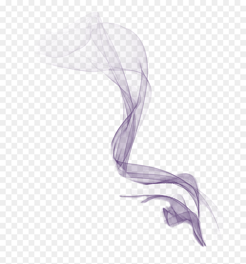 Purple Smoke - Sketch, HD Png Download - purple smoke png