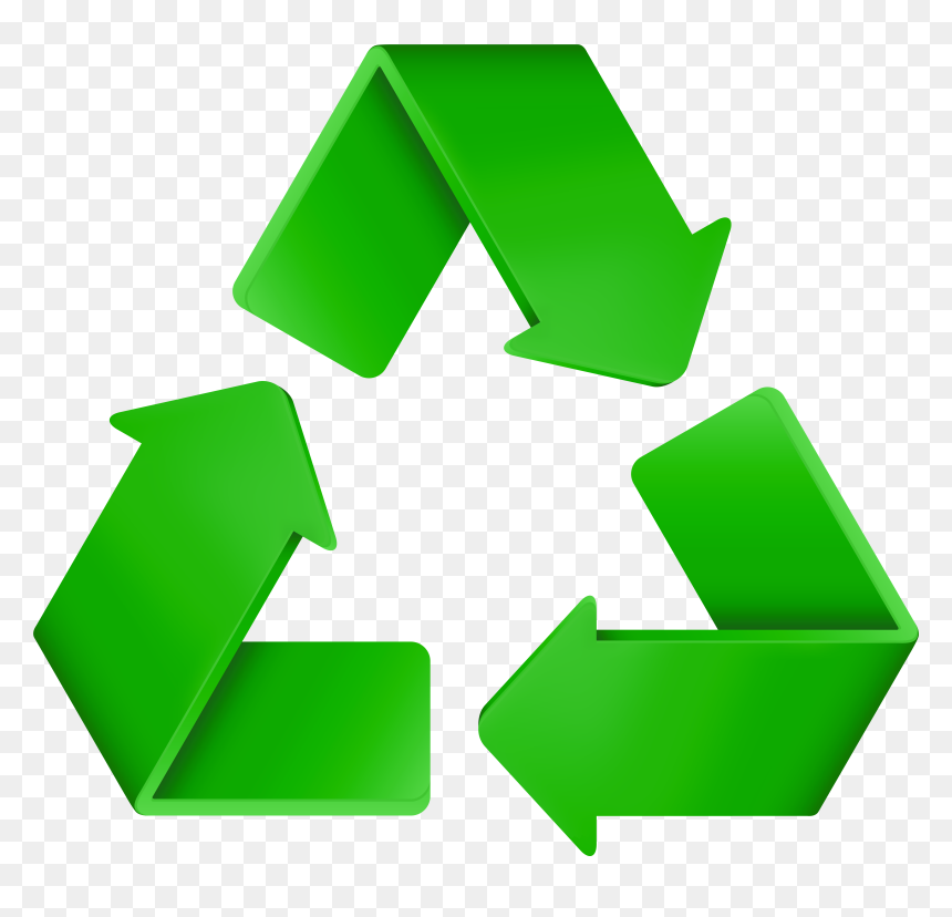 Green Recycle Logo Png Clip Art, Transparent Png - clipart png
