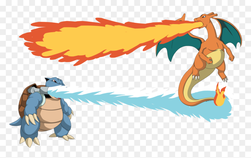Blastoise Vs Charizard Commission By Ravem - Vegeta Vs Blastoise, HD Png Download - blastoise png