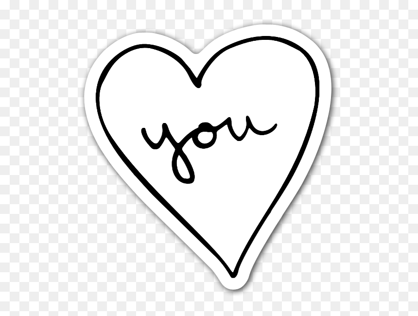 Hand Drawn Heart, So Simple But So Nice For A Sticker - Heart, HD Png Download - hand drawn heart png