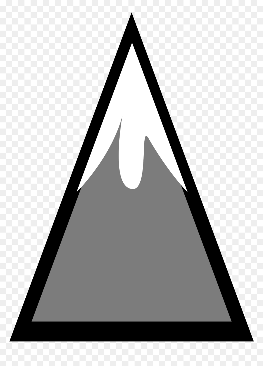 Snowcapped Mountain Clip Arts - Mountain Free Clip Art, HD Png Download - mountain icon png