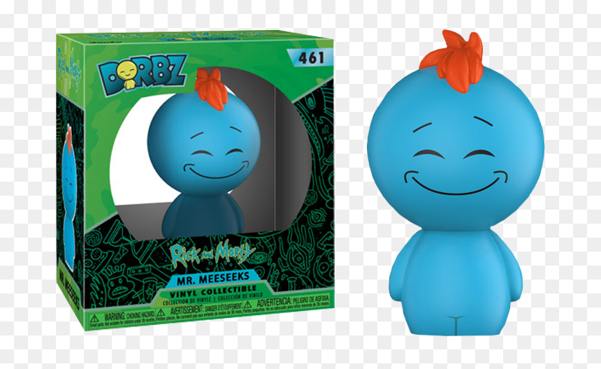 Meeseeks Vinyl Figure Funko Dorbz Limited Chase Edition - Rick And Morty Dorbz, HD Png Download - mr meeseeks png