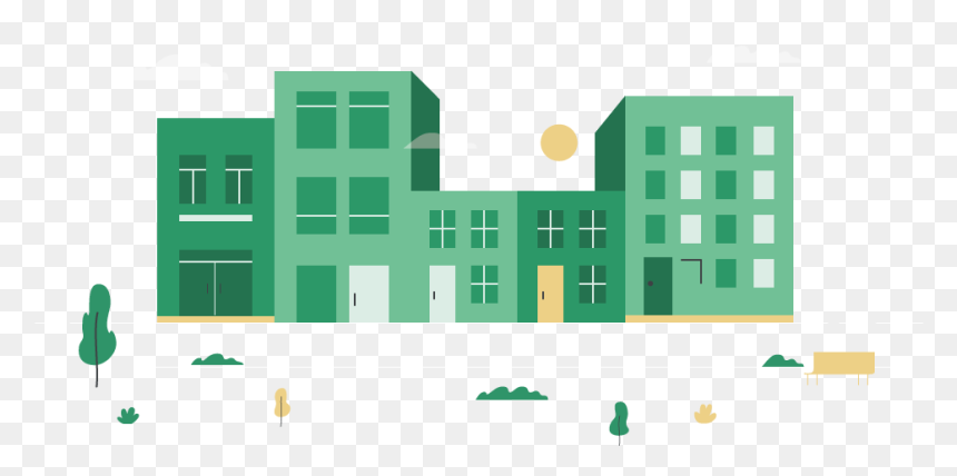 House, HD Png Download - cityscape png