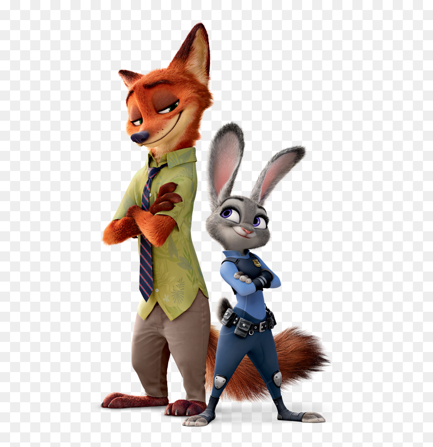 A Heartwarming And Hilarious Family Movie - Nick And Judy Hopps, HD Png Download - zootopia png