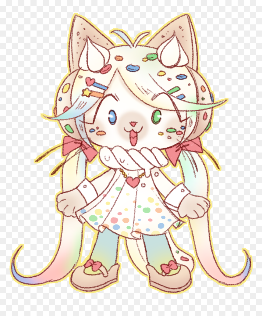 Cat Art Drawing - Art, HD Png Download - cat ears png