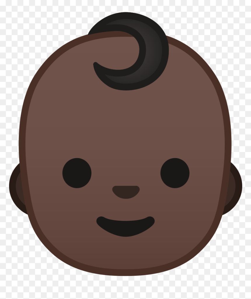 Baby Dark Skin Tone Icon - Dark Skin, HD Png Download - baby emoji png