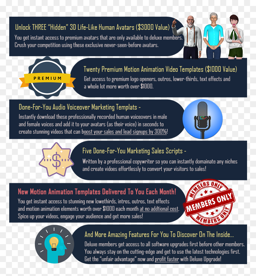 Videobuilder Deluxe Upgrade Oto More Features - Poster, HD Png Download - lower thirds png