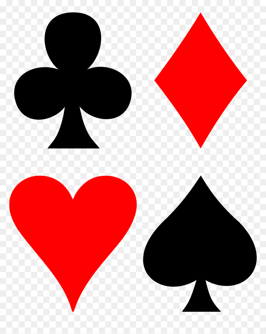 Anglo-american Card Suits - Card Suits Png, Transparent Png - card png