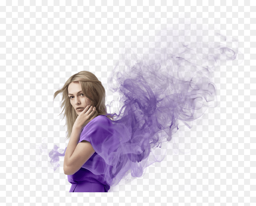 Cpl Aromas Creative - Girl, HD Png Download - purple smoke png