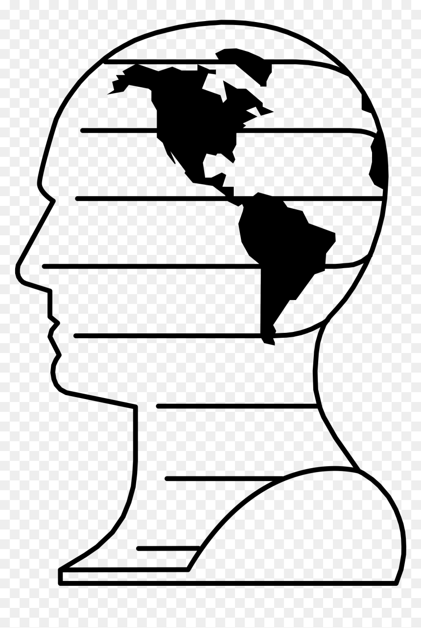 Worldly Mind Clip Arts - High Resolution Map Of The World Png, Transparent Png - mind png