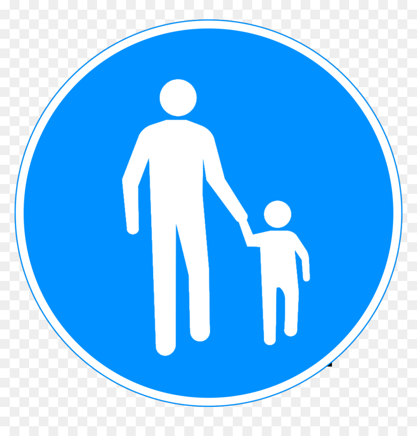 Finland Alternate Pedestrian Path Sign - Pedestrian Path Sign, HD Png Download - path png