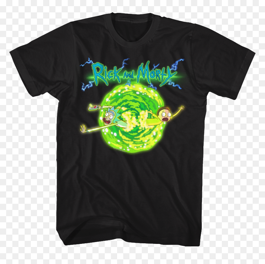 Rick & Morty Portal Glow Lightning Logo , Png Download - Rick Wnd Morty Hoodie, Transparent Png - rick and morty portal png