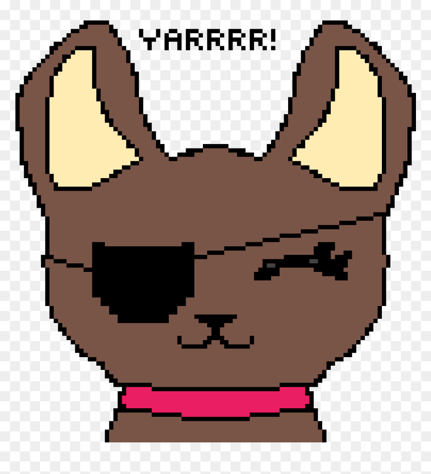 Dog With Eye Patch - Pixel Art, HD Png Download - eye patch png