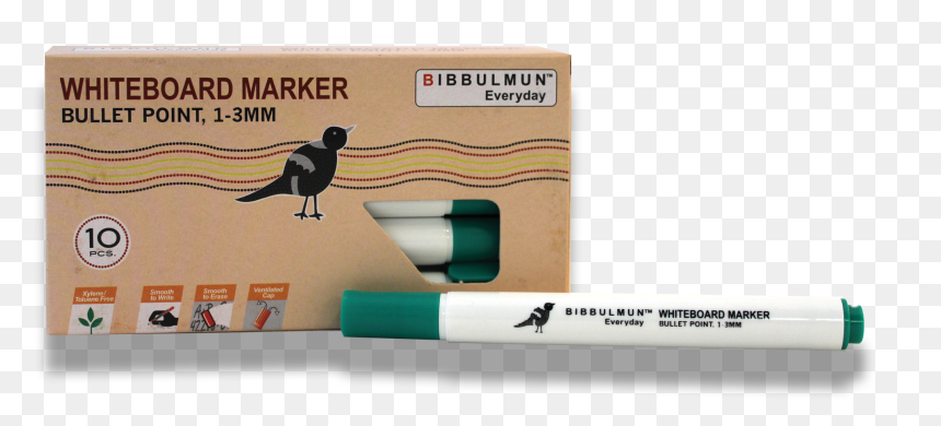 Whiteboard Marker Bullet Point Green 12-pack - Black Billed Magpie, HD Png Download - bullet point png