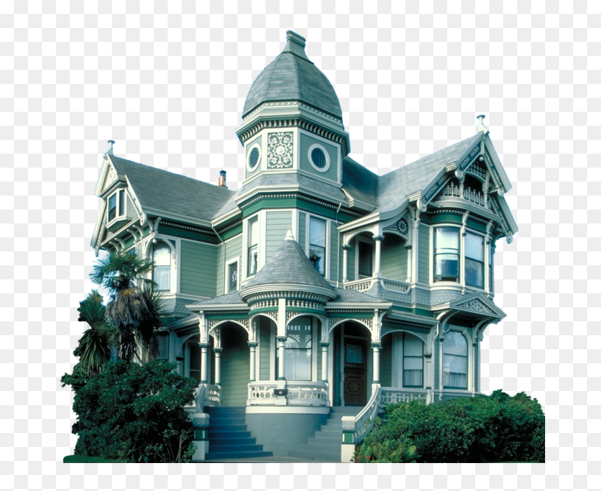 Victorian Mansion Victorian Architecture , Png Download - Horror House Matte Painting, Transparent Png - mansion png