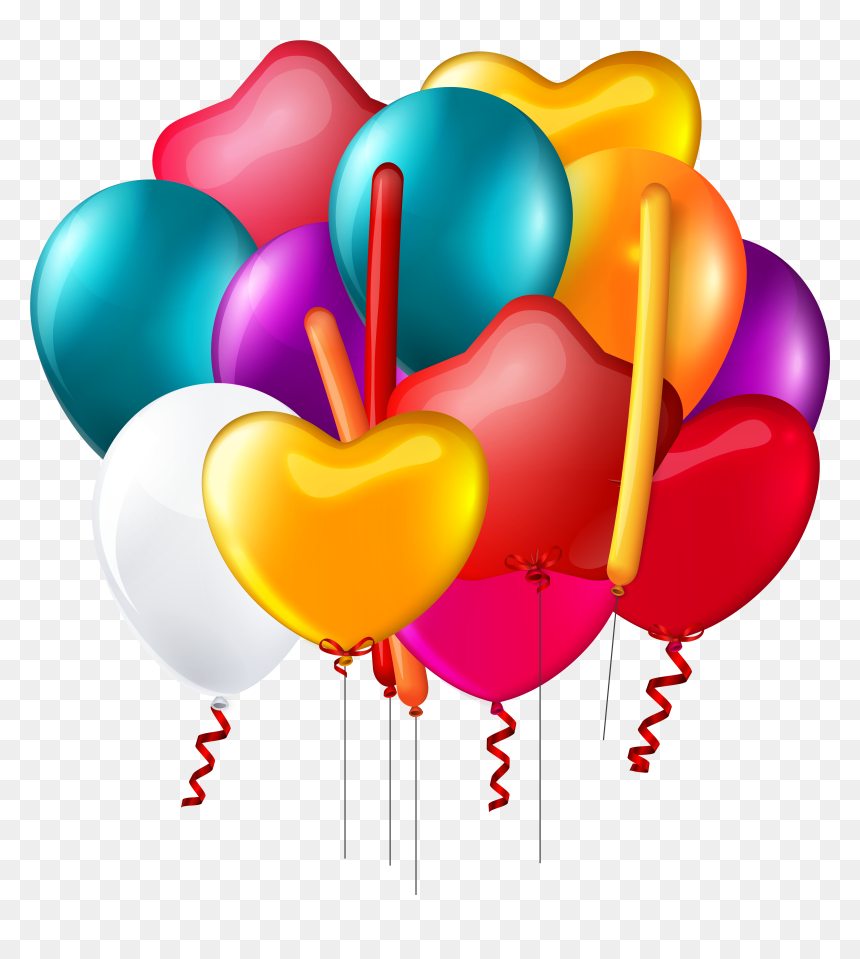Transparent Background Birthday Balloons Clipart, HD Png Download - clipart png