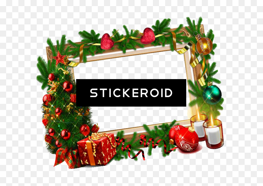 Printable Christmas Ornaments Clipart - Christmas Photo Frame Psd, HD Png Download - ornaments png