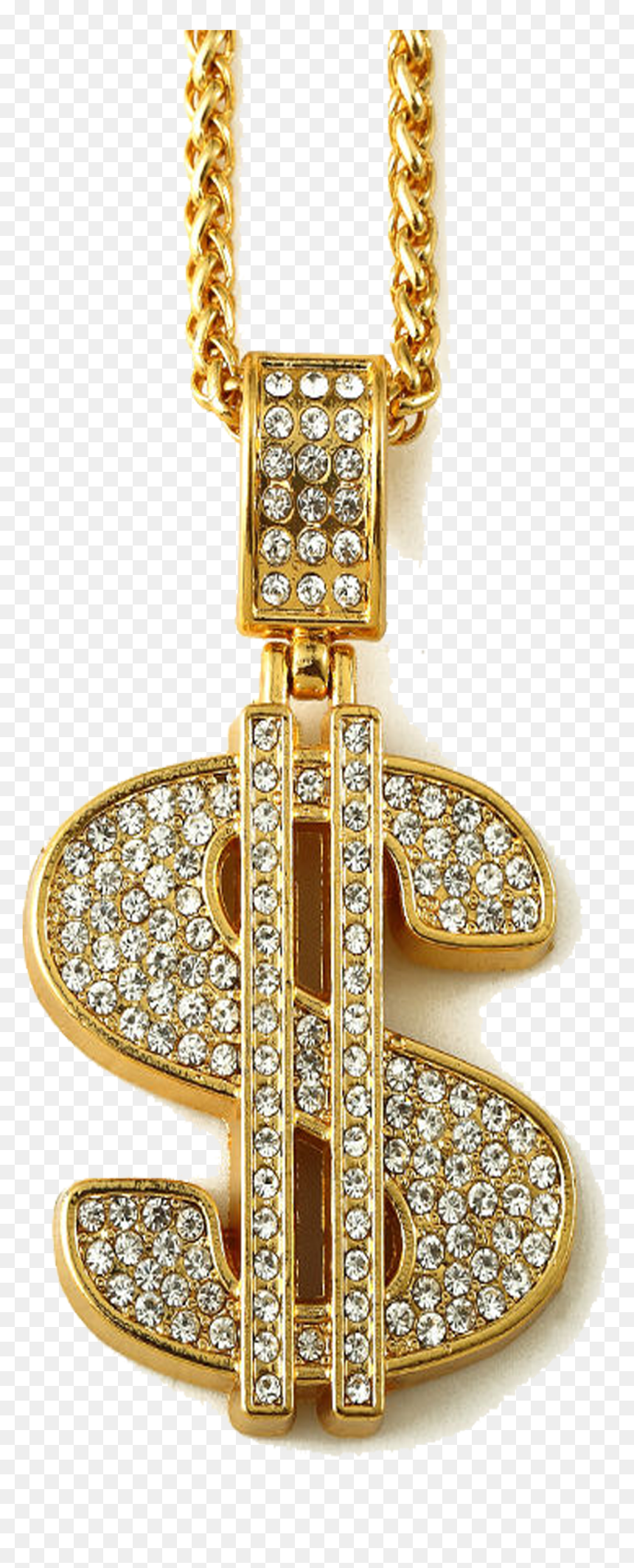 Gold Chain Dollar Sign Png, Transparent Png - gold chain dollar sign png