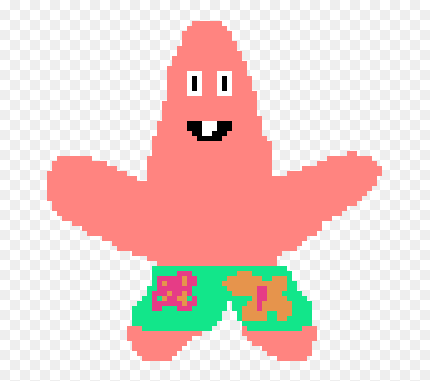 Patrick Star Pixel, HD Png Download - patrick star png