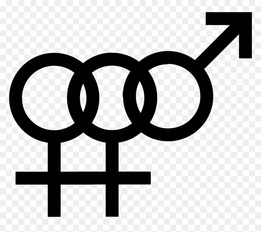 Female Bisexuality Symbol Clip Arts - Bisexual Symbol, HD Png Download - female symbol png
