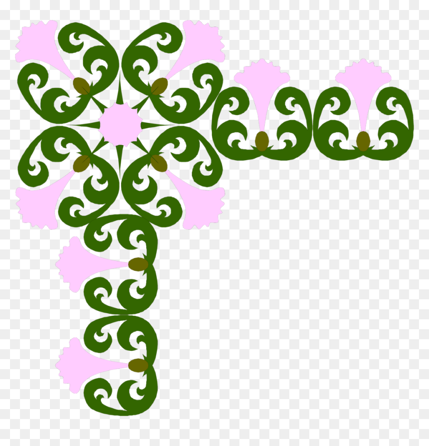 Image Royalty Free Stock Flower Corner Border Clipart - Corners Clip Art, HD Png Download - corner border png