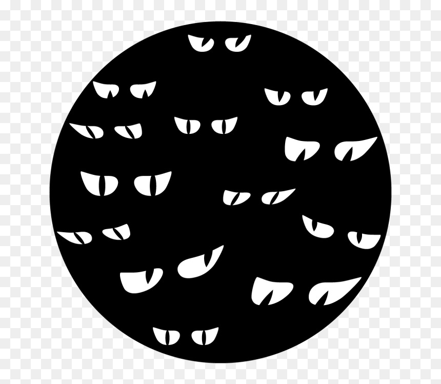Gam Gobo Pattern Halloween Eyes, HD Png Download - evil eyes png