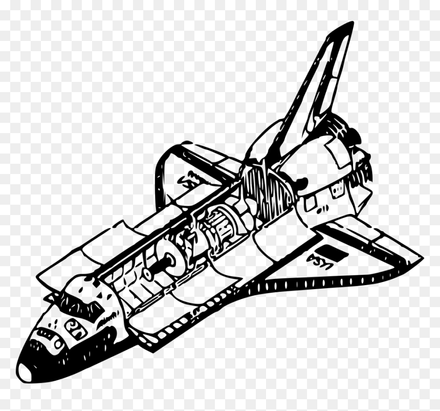 Space Clip Art, HD Png Download - space shuttle png
