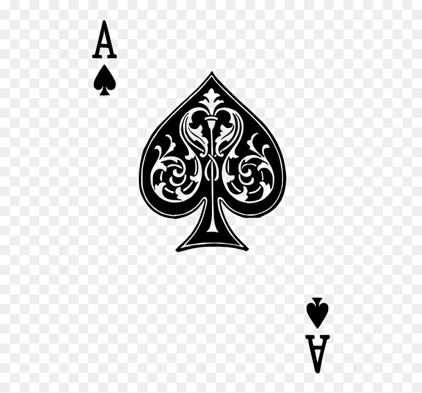 Playing Cards Ace Of Spades , Png Download - Card Ace Of Spades, Transparent Png - card png