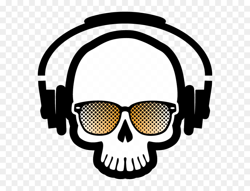 Crazy Skulls Png Png Royalty Free Stock - Skull Music Logo Png, Transparent Png - skulls png