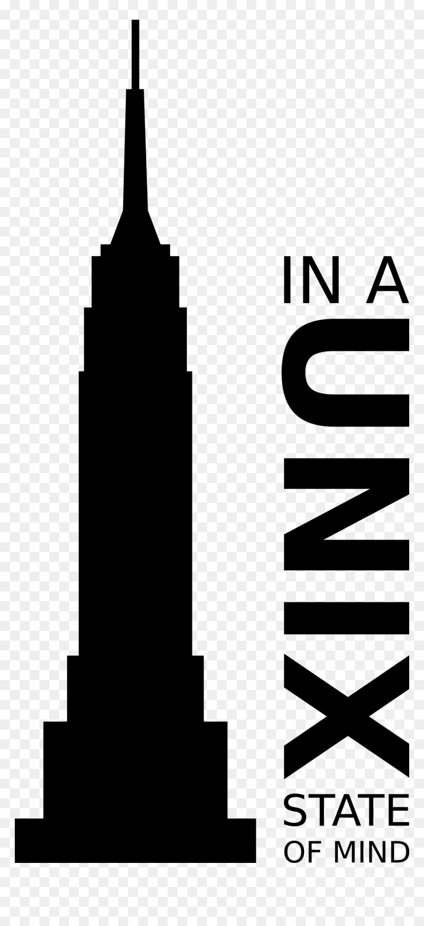In A Unix State Of Mind Svg Clip Arts - Building And Empire State Building, HD Png Download - mind png