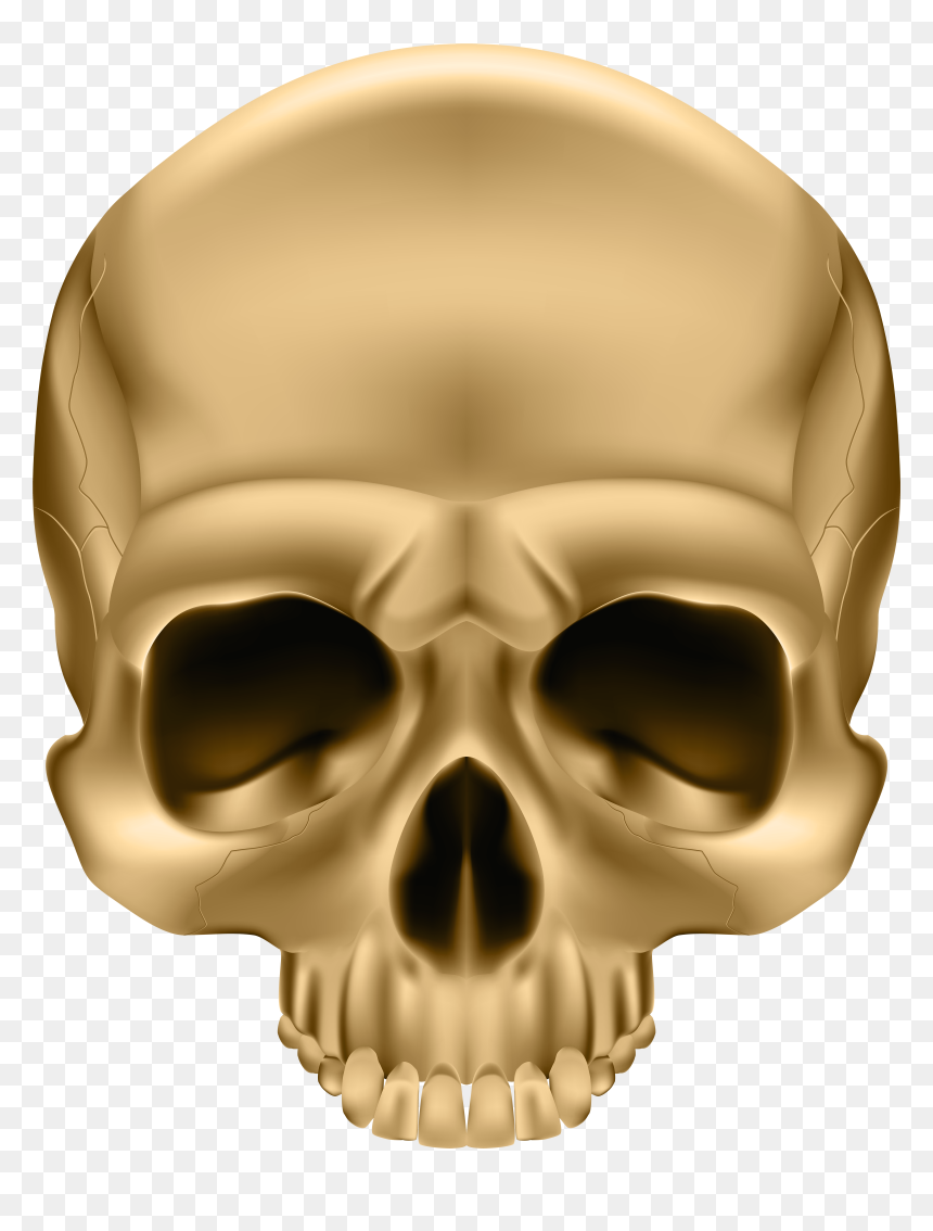 Golden Png Clip Art, Transparent Png - skulls png