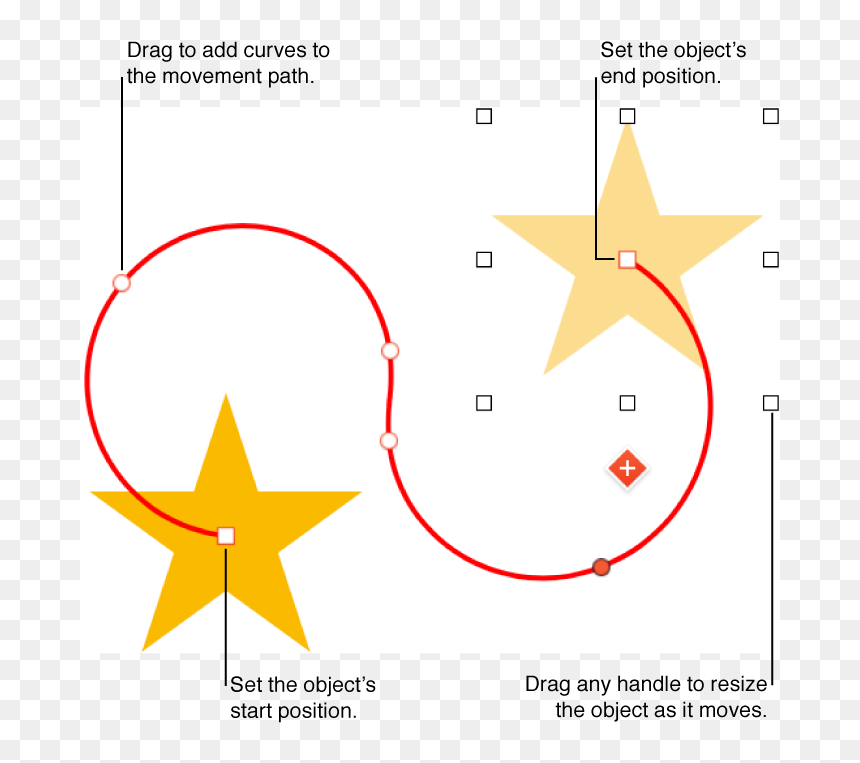 An Object With A Custom Curved Movement Path - Position, HD Png Download - path png